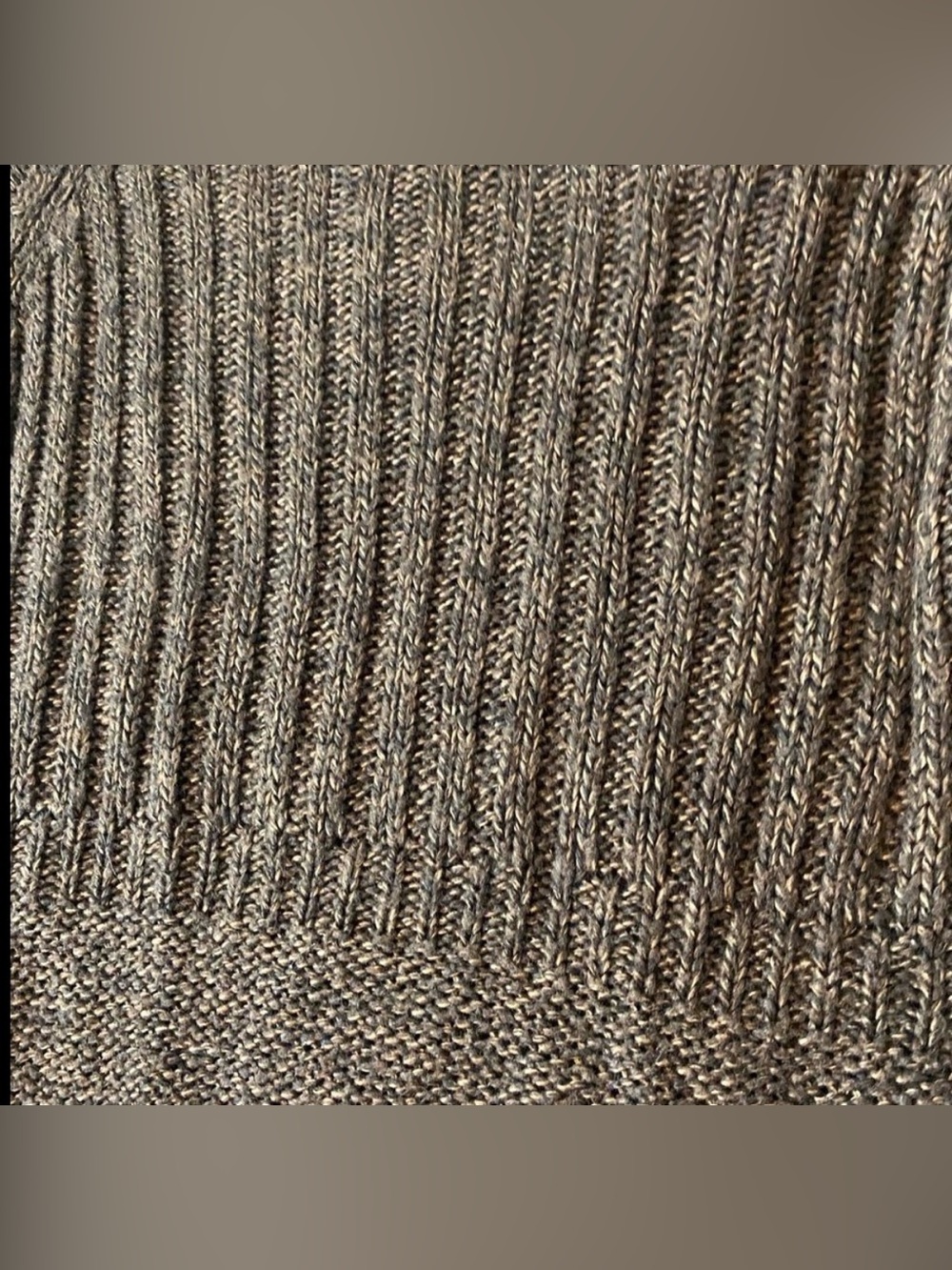 UNITED STATES SWEATERS Brown Cable Knit Sweater Vest Crew neck Cap sleeves L - Picture 9 of 12